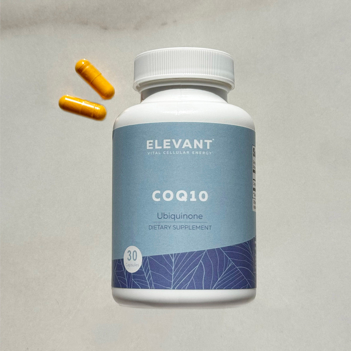 CoQ10 Ubiquinone 200mg Capsules Elevant USA